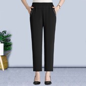 2023 m. vasaros naujos mados kišenė Paprastumas važinėti vienspalvis aukštu juosmeniu, tiesus, laisvalaikio elegantiškos universalios moteriškos ilgos kelnės