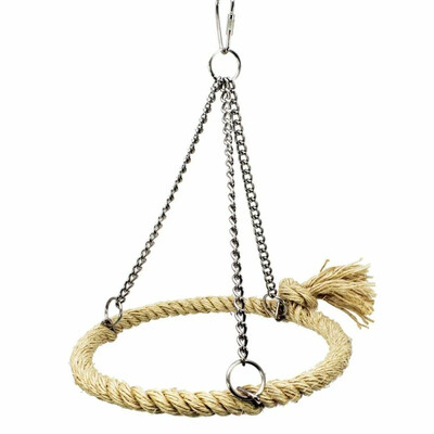 Putnu virves gredzens šūpoles rotaļlietas Budgie Cockatiel Piekārts būris Šūpuļtīkls Asaris Papagailis Rotaļlieta Putnu Rotaļlieta Putnu Aksesuāri Mājdzīvnieku rotaļlietas