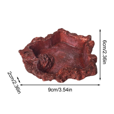1 db kisállat etető tál teknős itató hüllő etető adagoló tereprendezés dekoráció gyík vízetető ÚJ