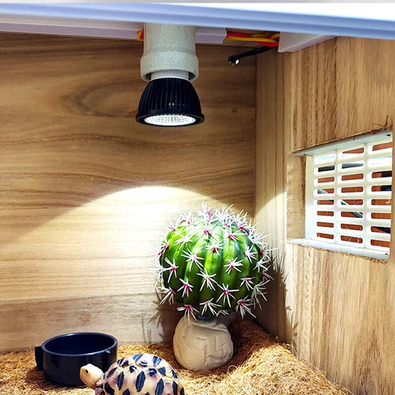 Reptile 110/220V UVB+UVA fény energiatakarékos szemvédő led lámpa Pro Turtle Lizard Mane Lion ultraibolya kalcium lámpa