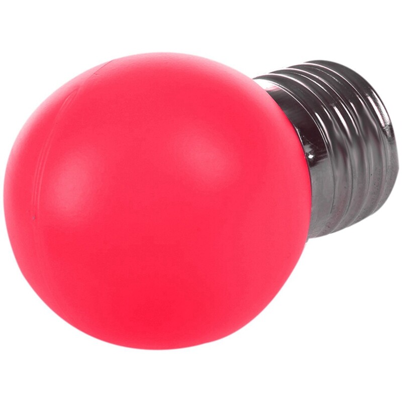 3X E27 LED šviesa šilta raudona plastikinė lemputė (0,5 W galia, raudona)
