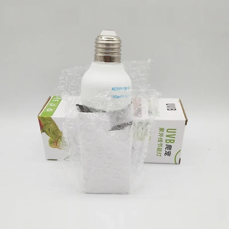 UVB5.0 10.0 110v-220v gyík kalcium-kiegészítő lámpa 13W 26W UV izzó E27 energiatakarékos hüllőlámpa teknősök és kétéltűek