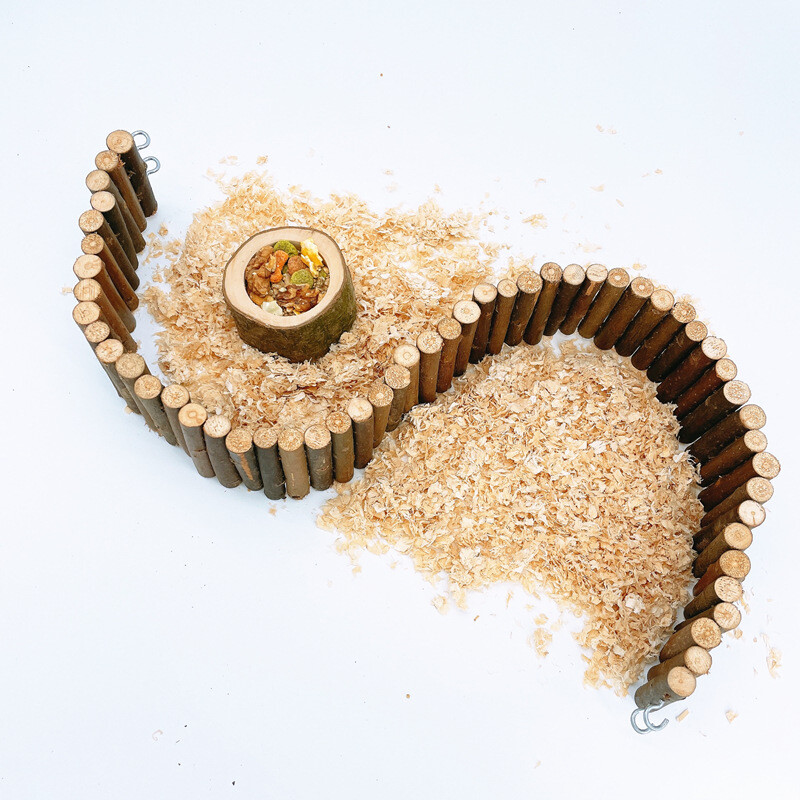 Hrčak Drvena ograda Štakor Ljestve Most Igračka Drvene ljestve Prirodno skrovište za male životinje Kavez za štakore Hrčak Igračka D9199