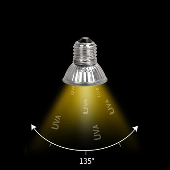 25/50/75W Ερπετό φως UVA+UVB 3.0 120v-220v Λαμπτήρας θέρμανσης κατοικίδιων ζώων Χελώνα Λαμπτήρας Basking Amphibian Lizard Έλεγχος θερμοκρασίας