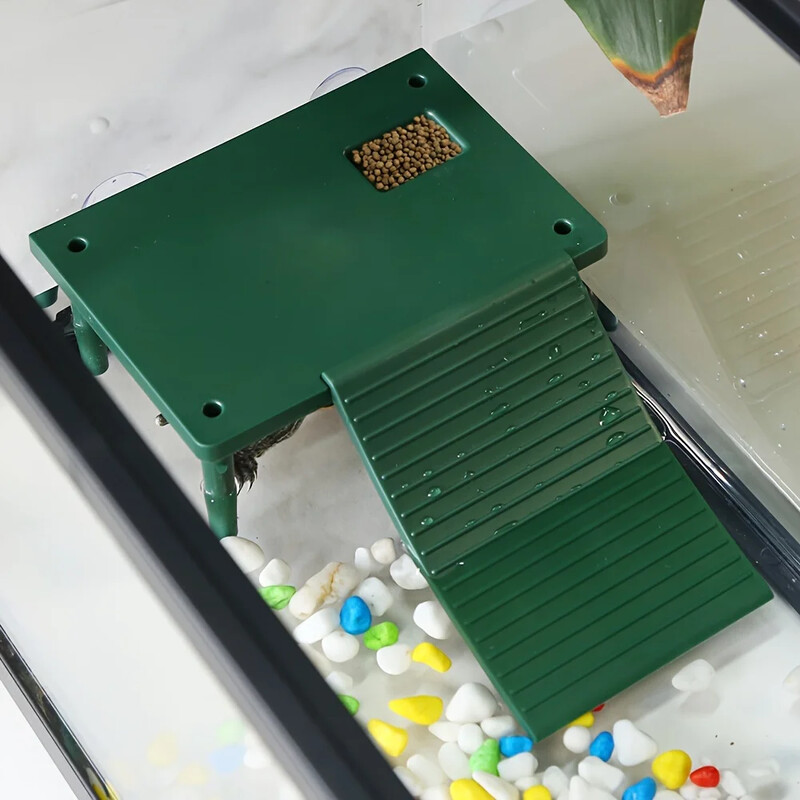 Roplių mėgavimosi platforma, vėžlių laipiojimo platforma, varliagyvių plūduriuojančios salos platforma Vėžlių poilsio platforma su siurbtukais