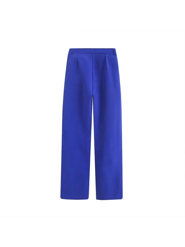 Moterų mada Moterų mada Moteriškos 2024 m. pavasario naujos mados laisvos kelnės Retro aukšto juosmens užtrauktuku moteriškos kelnės