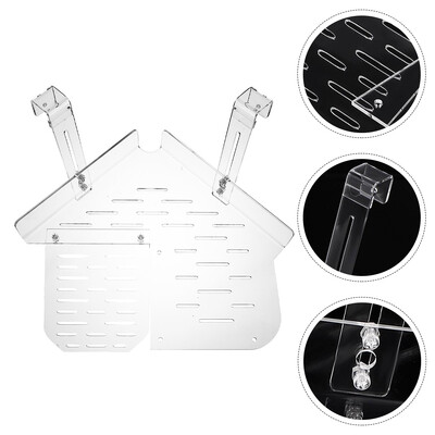 Terasă țestoasă Rampă de uz casnic Aprovizionare cu broaște țestoasă Platformă de pescuit rezistentă la uzură Amfipod Broaște Decor Transparent Dock Animal