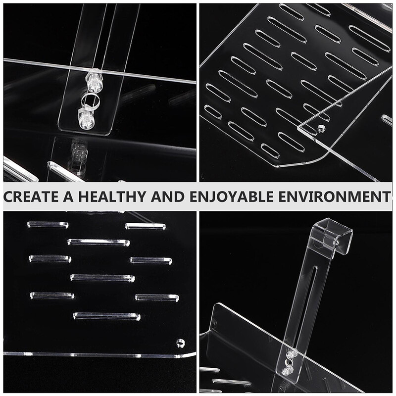 Terasă țestoasă Rampă de uz casnic Aprovizionare cu broaște țestoasă Platformă de pescuit rezistentă la uzură Amfipod Broaște Decor Transparent Dock Animal