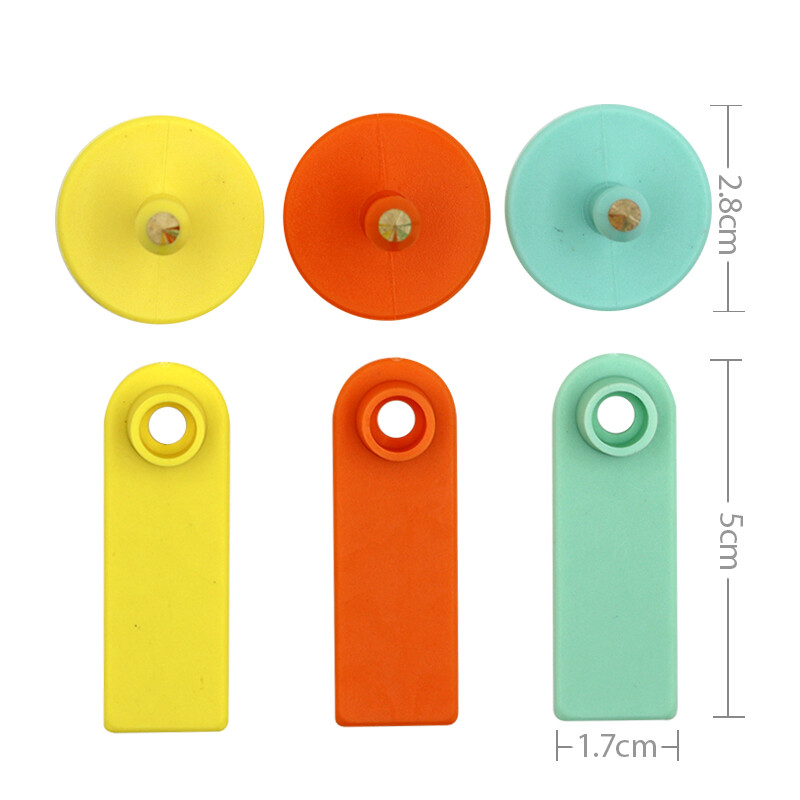 100 db Haszonállat birka fülcímkék szó nélkül füljelzők Állatazonosító kártya Juh kecske sertés szarvasmarha fülcímkék mezőgazdasági felszerelések