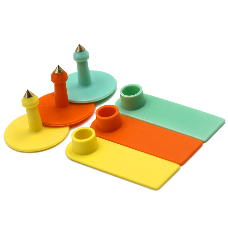 100 db Haszonállat birka fülcímkék szó nélkül füljelzők Állatazonosító kártya Juh kecske sertés szarvasmarha fülcímkék mezőgazdasági felszerelések