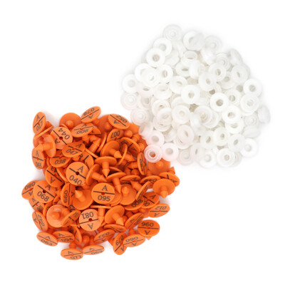 100 db állatazonosító kártya Nyúl füljelző tábla 001-100 számú szóval lézeres gépelés állandó jelölő mezőgazdasági eszközök kisállattermékek