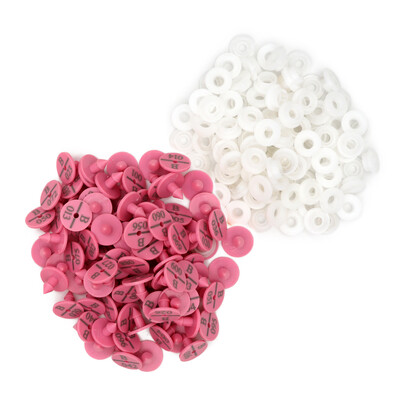 100 db állatazonosító kártya Nyúl füljelző tábla 001-100 számú szóval lézeres gépelés állandó jelölő mezőgazdasági eszközök kisállattermékek