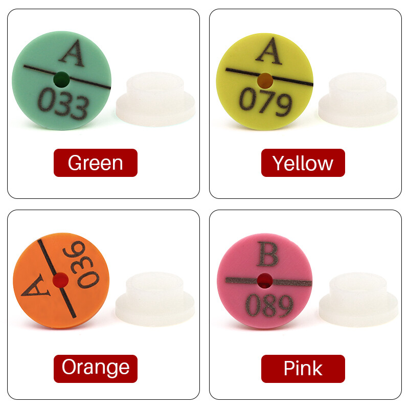 100 db állatazonosító kártya Nyúl füljelző tábla 001-100 számú szóval lézeres gépelés állandó jelölő mezőgazdasági eszközök kisállattermékek