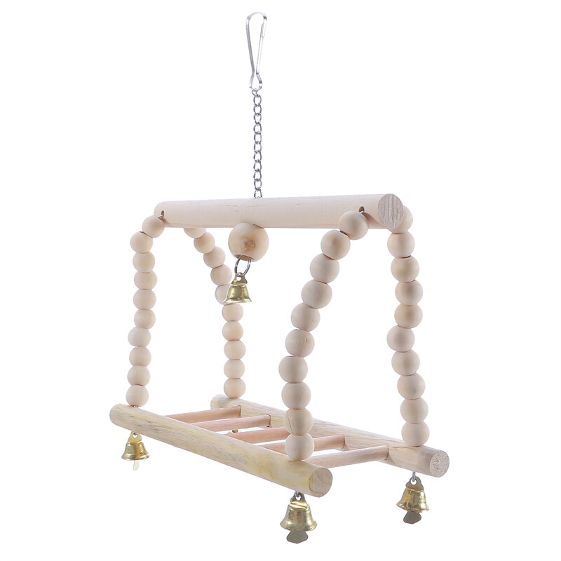 Madár függőhíd létra hinta akasztós mászókeret játék papagájhoz egyszínű kisállatketrec kiegészítők