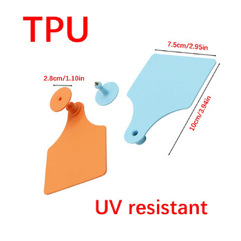 5 σετ Livestock TPU Υλικό Χωρίς λόγια Βοοειδή Ετικέτα αυτιού Χάλκινα σκουλαρίκια κεφαλής χοίρου ετικέτα αγελάδας Κάρτα προμήθειες αναγνώρισης ζώων