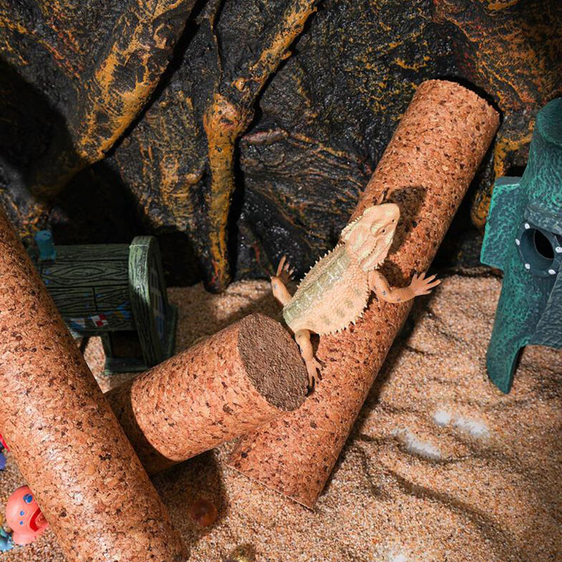 Αξεσουάρ ερπετών Μαλακό ξύλο αναρριχητικό κλαδί Ξύλινο ντεκόρ παιχνιδιών Terrarium Rack Tank Standing Lizard Tree Crested gecko