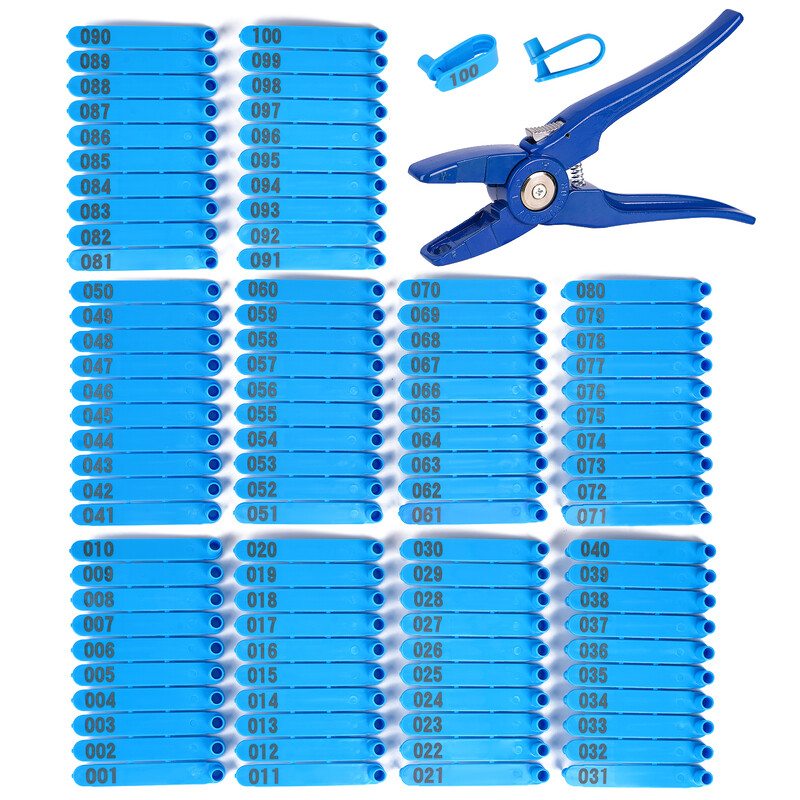 Etichetă de ureche pentru animale Clamp Etichete pentru cercei Porc Bovine Oi Iepuri Identificare Instrumente de creștere și management