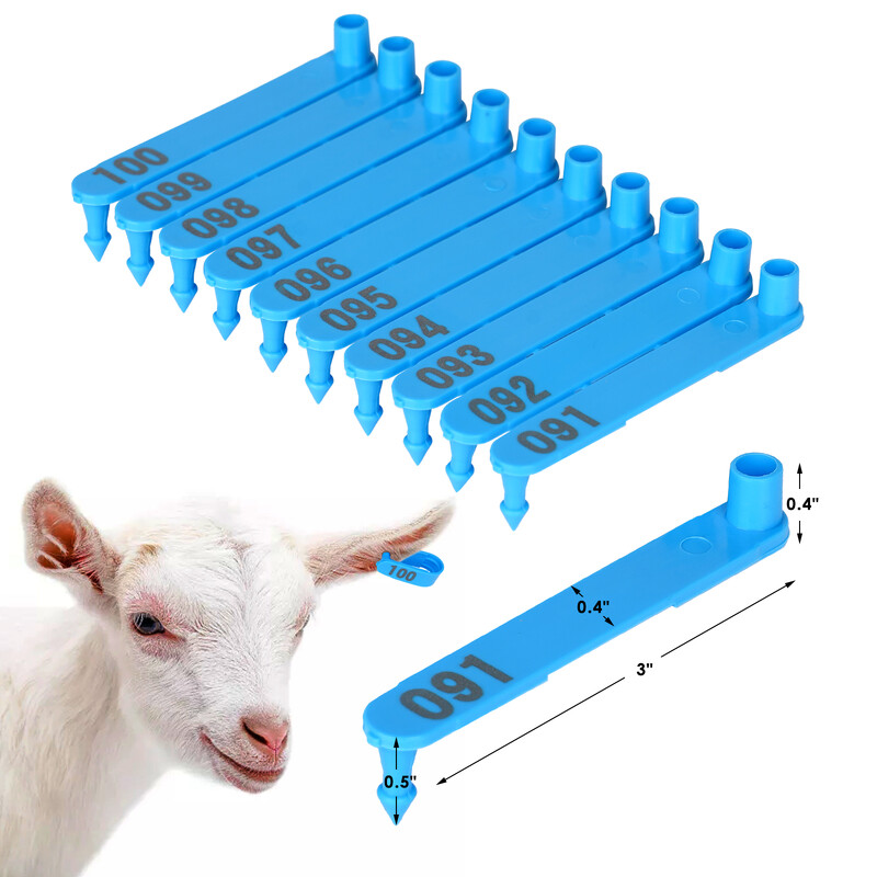 Etichetă de ureche pentru animale Clamp Etichete pentru cercei Porc Bovine Oi Iepuri Identificare Instrumente de creștere și management