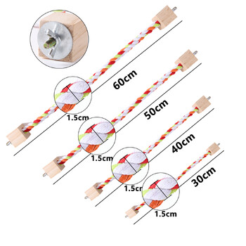 Παιχνίδια παπαγάλου για δάγκωμα παπαγάλου Χρώμα βαμβακερό σχοινί παιχνίδια παπαγάλος ελαστικά παιχνίδια αναρρίχησης παπαγάλου Στιβαρό λουρί για κούνια πουλιού Κλουβί βάση για παιχνίδια για κατοικίδια