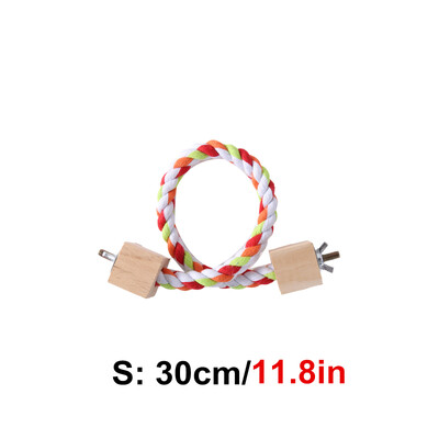 Igračke za ugriz papagaja Igračke od pamučnog užeta u boji papige Elastične igračke za penjanje za papige Čvrsti pojas za ljuljanje za ptice Kavez za igračke za kućne ljubimce Stalak za ljuljanje