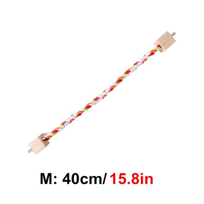 Igračke za ugriz papagaja Igračke od pamučnog užeta u boji papige Elastične igračke za penjanje za papige Čvrsti pojas za ljuljanje za ptice Kavez za igračke za kućne ljubimce Stalak za ljuljanje