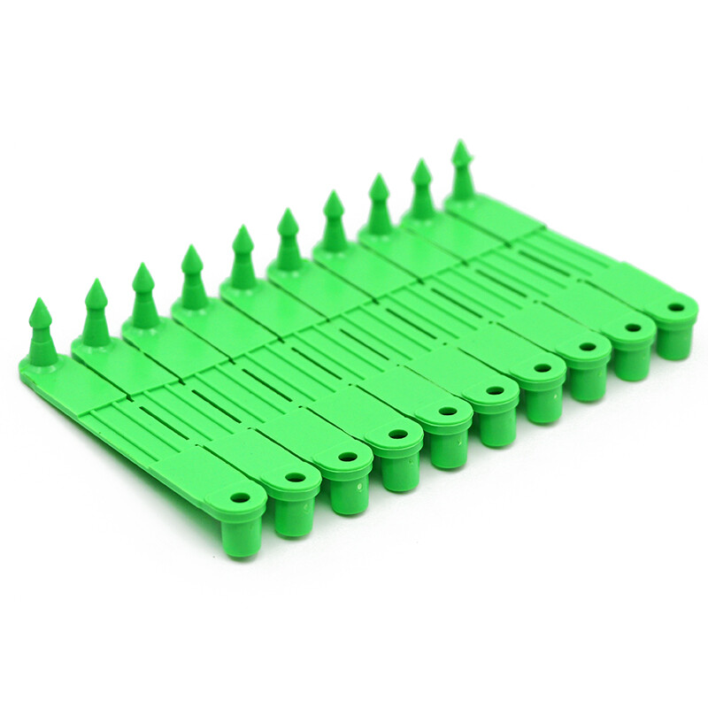 100 kom. Ovca, koza, kartica s ušnom markicom, laserska naušnica za glavu za domaće životinje, zelena identifikacijska kartica, naušnice za stoku