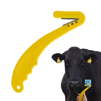 Instrument de tăiere a etichetelor de animale Cutter de tăiere a etichetelor de urechi Instrument solid pentru îndepărtarea etichetelor de urechi Dispozitiv de tăiere a marcajului de etichete de urechi pentru animale Sigur de utilizat pentru oi