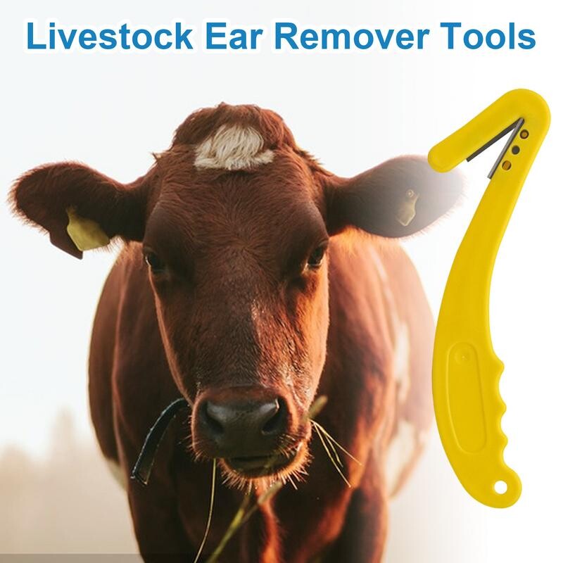 Instrument de tăiere a etichetelor de animale Cutter de tăiere a etichetelor de urechi Instrument solid pentru îndepărtarea etichetelor de urechi Dispozitiv de tăiere a marcajului de etichete de urechi pentru animale Sigur de utilizat pentru oi