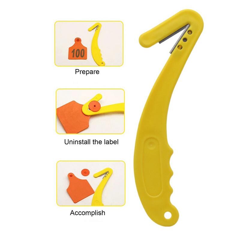Instrument de tăiere a etichetelor de animale Cutter de tăiere a etichetelor de urechi Instrument solid pentru îndepărtarea etichetelor de urechi Dispozitiv de tăiere a marcajului de etichete de urechi pentru animale Sigur de utilizat pentru oi