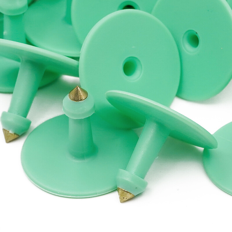 100 vnt Kiaulės ožkos auskarai Gyvūno vario galvos auskarai kiaulės įranga Gyvūnų galvijų identifikavimo kortelės Avių kiaulių ženklinimo įrankiai