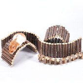 Hamster pentru animale de companie, creangă de măr, gard din lemn, jucărie pentru amenajare a teritoriului, deformare pliabilă, scară pentru cățărare, cușcă, decorare, jucărie de mestecat.