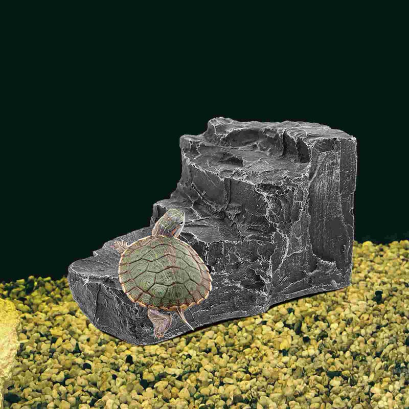 Turtle Terrace Εξωραϊσμός Ερπετών Πλωτή αποβάθρα αναρρίχησης ράμπας σχιστολιθικής πλατφόρμας διακόσμηση