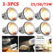 1-3 τεμ. Ερπετοειδές Λάμπα 25/50/75W UVA+UVB 3.0 Λάμπα θερμότητας για κατοικίδια Λάμπα Χελώνα Μπακάρισμα Λαμπτήρες UV Αμφίβια Σαύρα Έλεγχος θερμοκρασίας