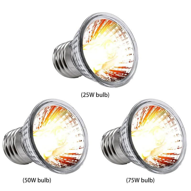 1-3 vnt roplių lempa 25/50/75W UVA+UVB 3.0 naminių gyvūnėlių šiluminė lemputė Vėžlys Basking UV lemputės Varliagyviai Driežas Temperatūros valdymas