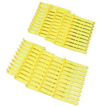 100Pcs 001 to 100 Number Plastic Livestock Tag Ενσωματωμένη Colorfast Livestock Ear Tags για Βοοειδή Αγελάδες Πρόβατα Γουρούνια Κατσίκια