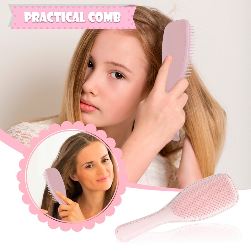 The Ultimate Detangler Scalp Massage Comb Βούρτσα μαλλιών Γυναικεία βούρτσα μαλλιών κατά κόμπων χτένα Περίπλοκη καλλιτεχνική λεπτή πολύχρωμη