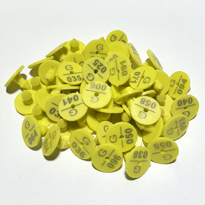 Identifikacijska kartica za životinje od 100 komada Znak sa zečjom ušnom markicom s br. 001-100 riječi laserskim tipkanjem Trajni marker Alati za farme Proizvodi za kućne ljubimce