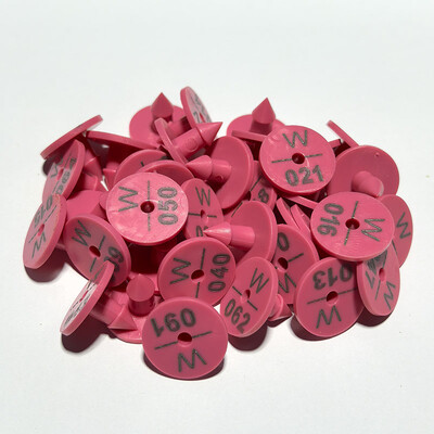 Identifikacijska kartica za životinje od 100 komada Znak sa zečjom ušnom markicom s br. 001-100 riječi laserskim tipkanjem Trajni marker Alati za farme Proizvodi za kućne ljubimce