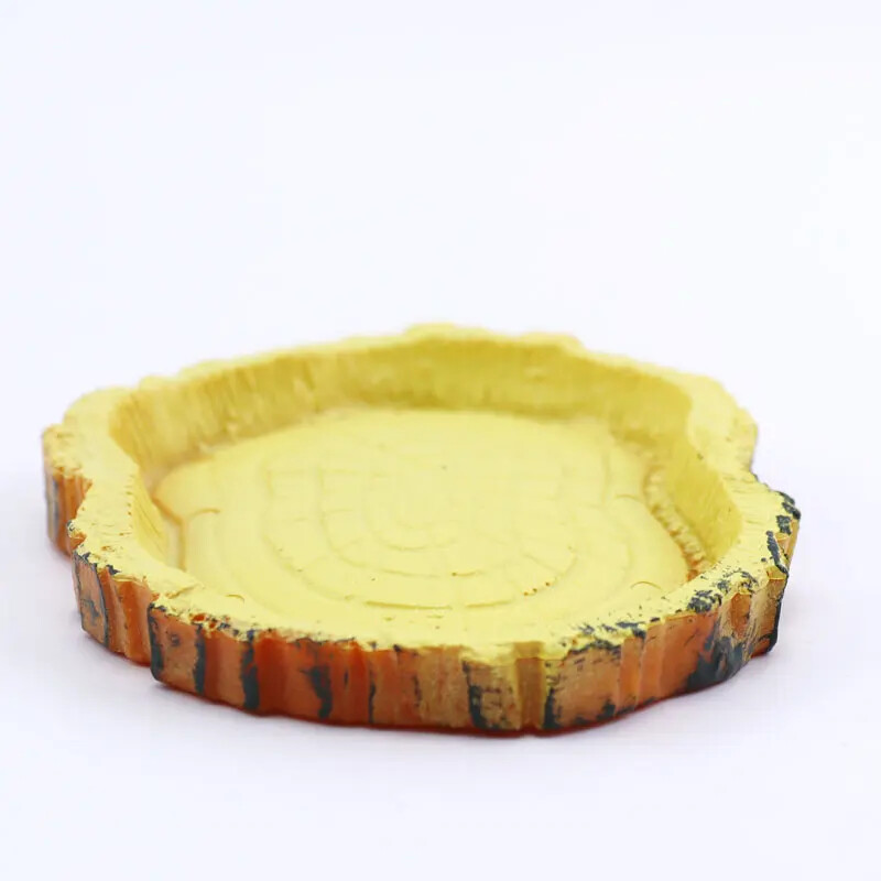 Bol pentru hrana pentru animale de companie târât, tavă pentru hrana pentru animale de companie țestoasă, material din rășină, potrivit pentru toate tipurile de animale de companie care se târăsc