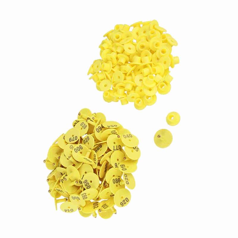 100Pcs/Set Ovca Koza Svinja Svinja Govedo Govedina Krava Stoka Oznaka s brojem na uhu Natpisi domaćih životinja