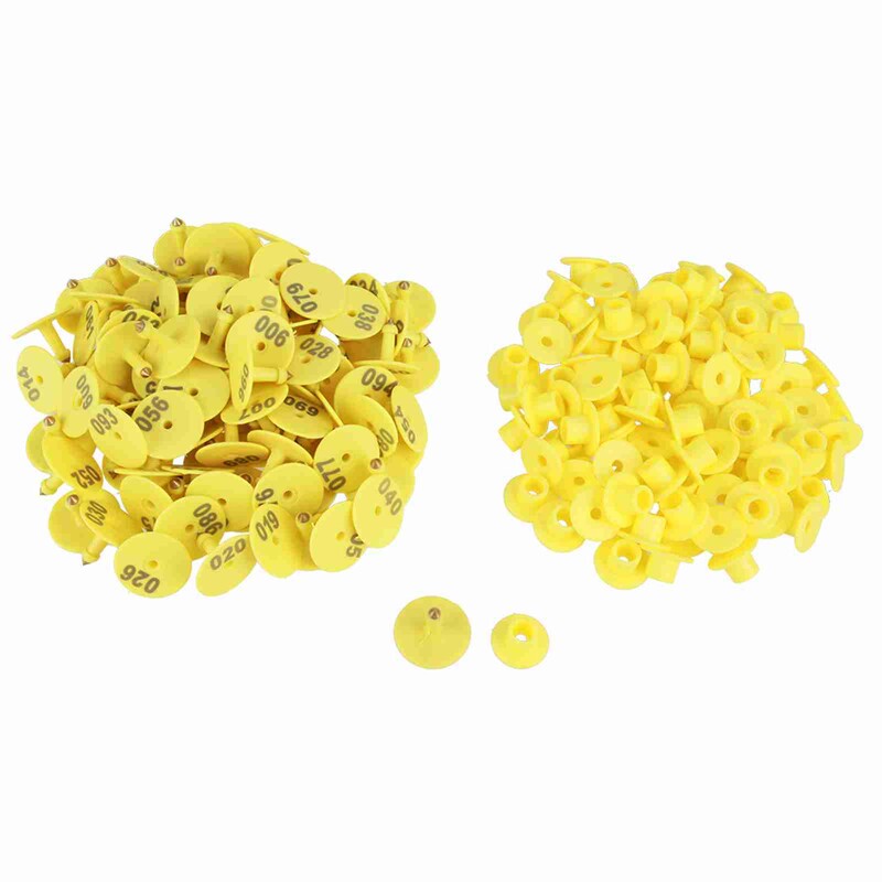 100Pcs/Set Ovca Koza Svinja Svinja Govedo Govedina Krava Stoka Oznaka s brojem na uhu Natpisi domaćih životinja