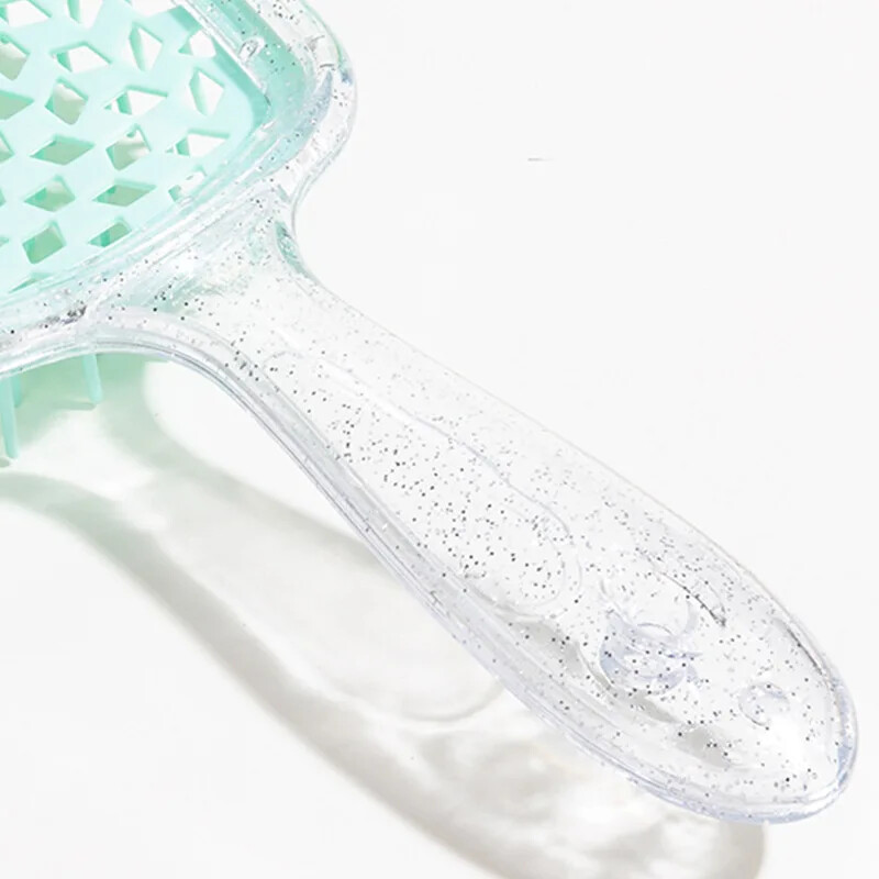 Villanó kusza hajfésű Kioldó hajkefe masszázsfésűk üreges nedves göndör hajkefe fodrászfésű szalon Hajformázó eszközök