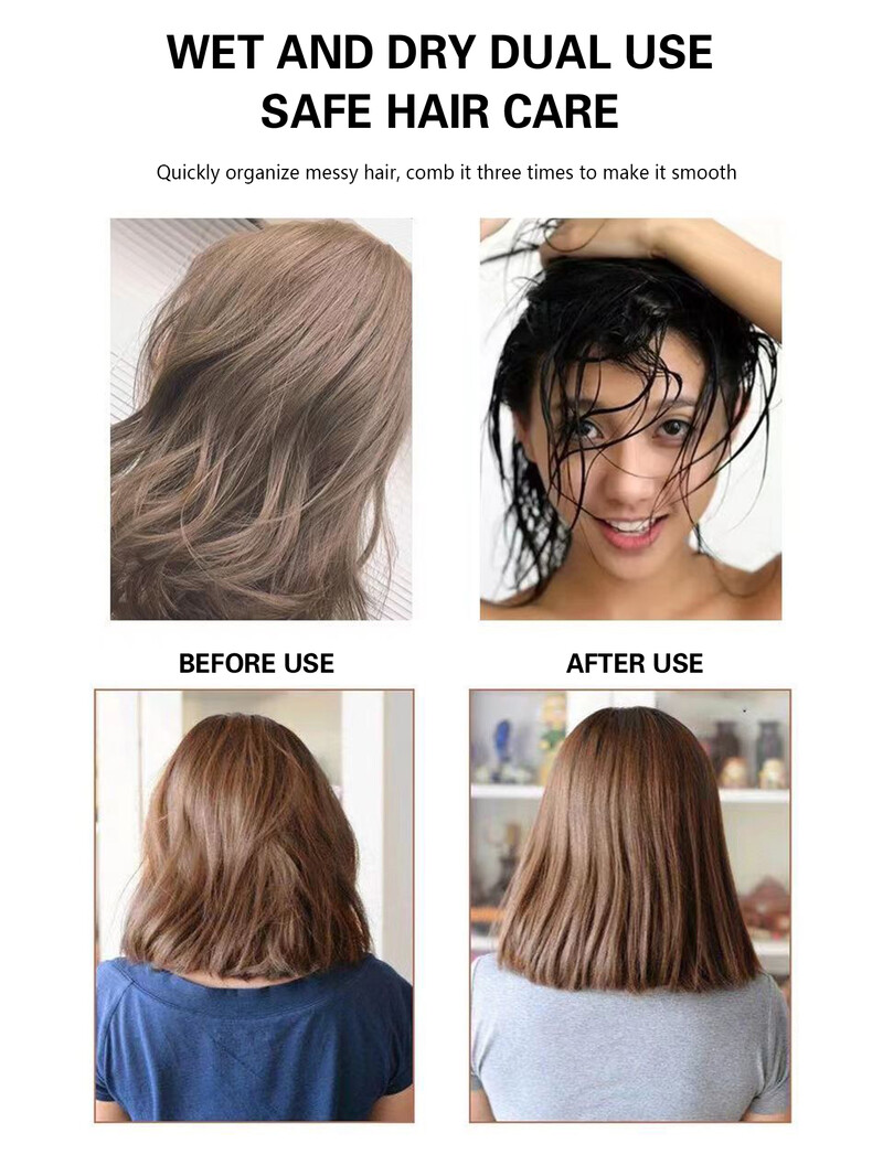 Légpárna fésű kusza hajfésű hajkefe masszázs antisztatikus üreges nedves göndör hajkefék fodrász formázó eszköz