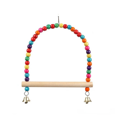 Igračka za kućne ljubimce Igračke za ljuljačku za ptice Parrot Drveni stalak za ljuljačku Igračka za papige Igračka za ptice Potrepštine za kućne ljubimce