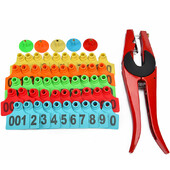 Svinjske ušne markice Potrepštine za stoku Ušne markice za domaće životinje Plastična TPU identifikacijska naljepnica za krave, goveda, koze, ovce 50 kom.