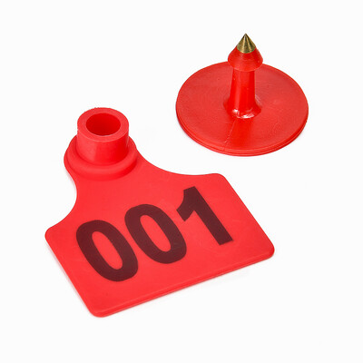 Svinjske ušne markice Potrepštine za stoku Ušne markice za domaće životinje Plastična TPU identifikacijska naljepnica za krave, goveda, koze, ovce 50 kom.