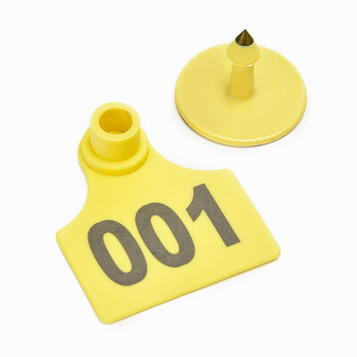 Svinjske ušne markice Potrepštine za stoku Ušne markice za domaće životinje Plastična TPU identifikacijska naljepnica za krave, goveda, koze, ovce 50 kom.