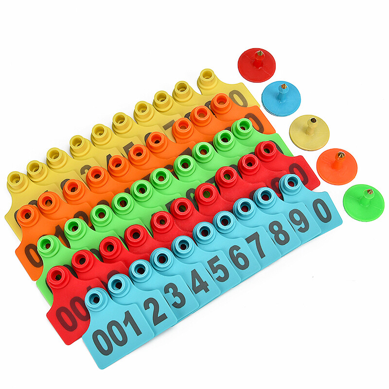 Svinjske ušne markice Potrepštine za stoku Ušne markice za domaće životinje Plastična TPU identifikacijska naljepnica za krave, goveda, koze, ovce 50 kom.