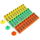 100 db bárány füljelző táblák a szóval Füllézeres gépelés rézfejű fülbevalók Farm haszonállatok juhok fülcímkék azonosító kártya