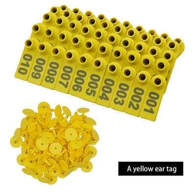 100 db bárány füljelző táblák a szóval Füllézeres gépelés rézfejű fülbevalók Farm haszonállatok juhok fülcímkék azonosító kártya